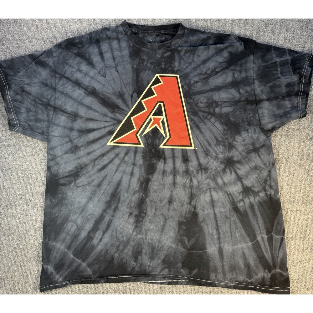 Arizona Diamondbacks MLB T Shirt Mens 2XL Black Tie Dye A Logo Baseball